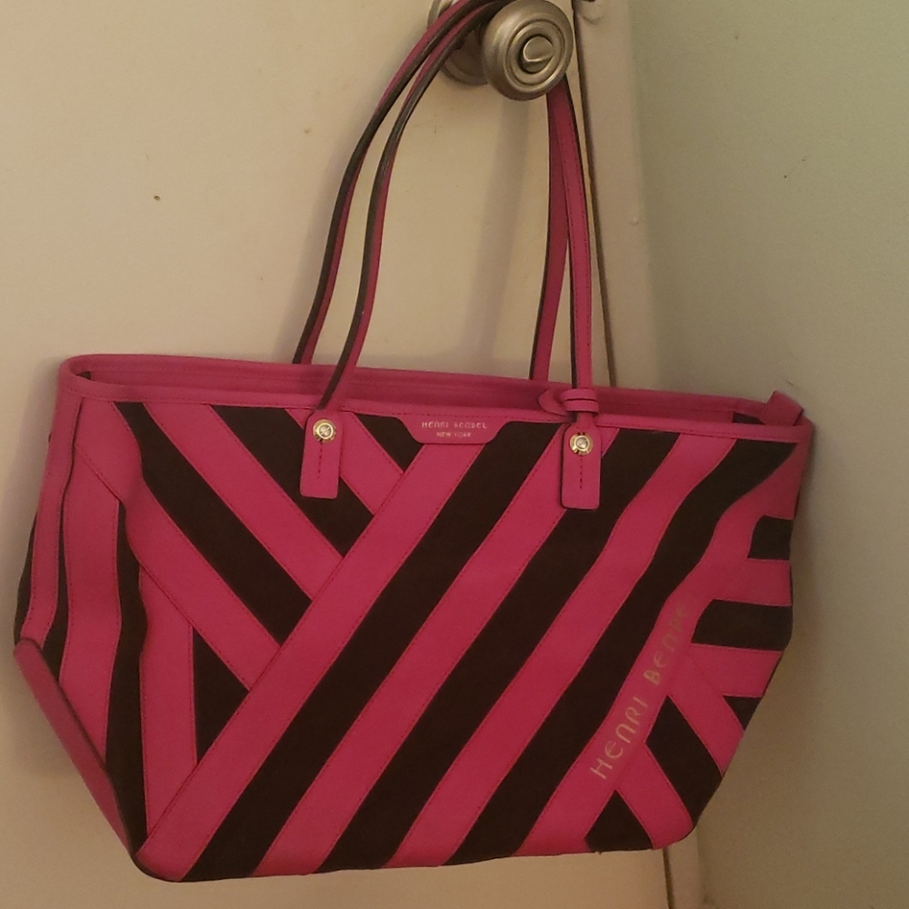 Henri bendel zippered tote